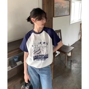 OOURSLAB 猫柄 y2k アメリカンレトロ グランジ Tシャツ DEVICE（デバイス） tシャツ 猫 キャット 韓国 古着風 Y2K ストリート