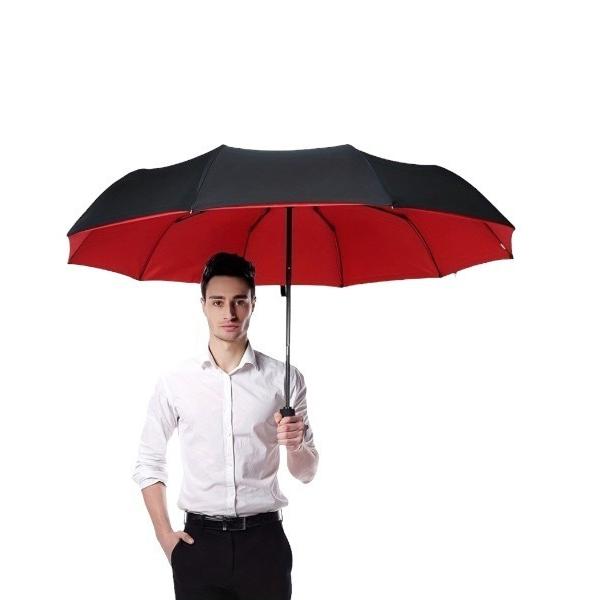 折りたたみ傘 105cm晴雨兼用折り畳み式ワンタッチ10本骨ジャンプ傘 メンズ レディース