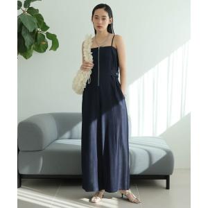 サロペット オーバーオール ベアキャミワイドロンパース レディース