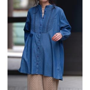 ALMO ブラウス シャツ バンダナ柄長袖シャツ/ペイズリー柄(NEZ