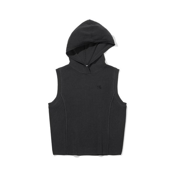 ベスト ジレ (WOMAN) WAVE Symbol  Knit Hood Vest レディース