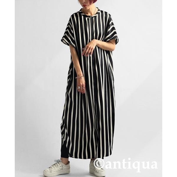 ワンピース ストライプ柄ワンピース