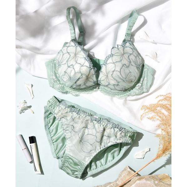 ブラジャー ショーツセット 3-4A1 「らくちんホールド・谷間寄せブラ」ブラ＆ショーツセット フラ...