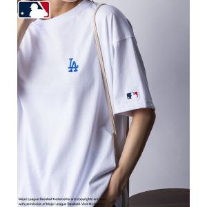 tシャツ Tシャツ レディース MLB ワンポイント刺繍ラウンドTシャツ｜zozo