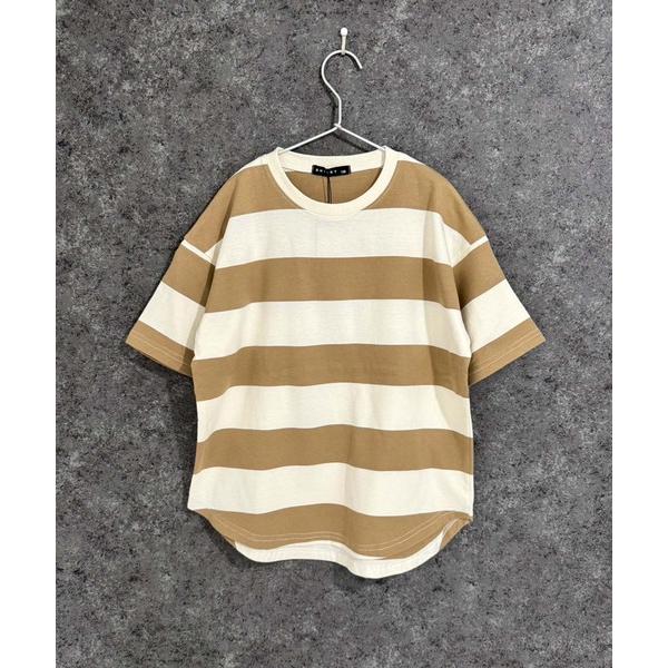 tシャツ オーバーサイズ ワイドボーダーT キッズ 子供服 男の子 女の子