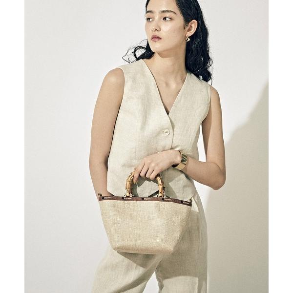 トートバッグ バッグ レディース SM BAMBOO RAFFIA TOTE ラフィアナチュラル