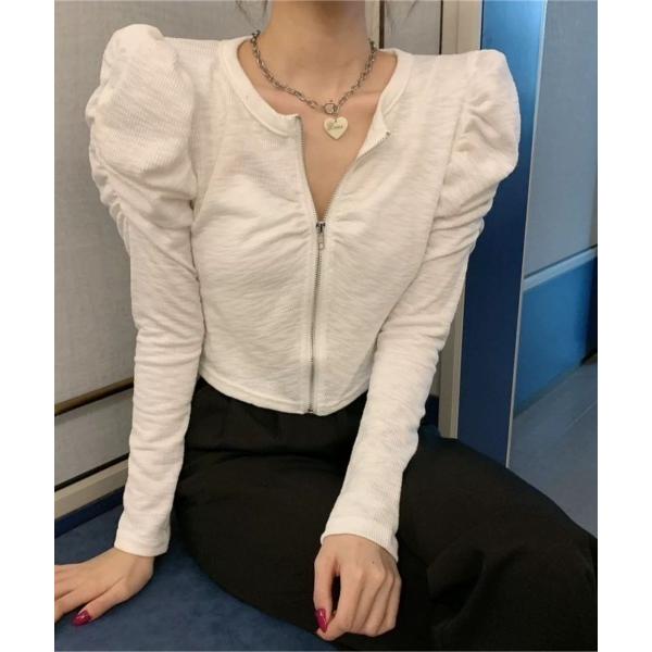 「レディース商品」パワショルジップアップTOPS レディース