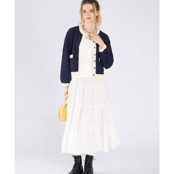 スカート コットン フォーティアード スカート