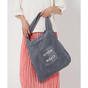 トートバッグ 「CITEN」メッシュ＆クリア ロゴ トートバッグ レディース