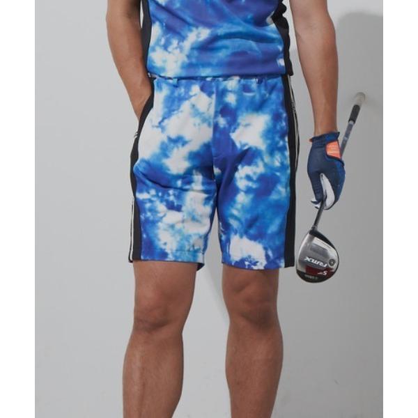 パンツ Tie dye art iridescent short Pants メンズ
