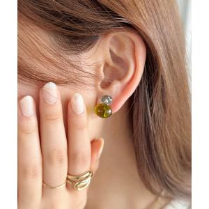 エルメス　Hロゴ片耳用ピアス　未使用品 極美品 エルメス Hロゴデザイン ピアス ゴールド ホワイト