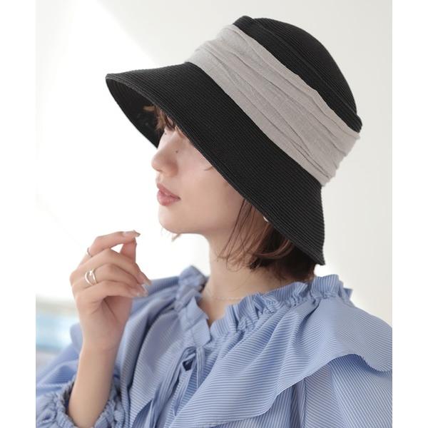 帽子 ハット 麦わらつば広バケットハット レディース