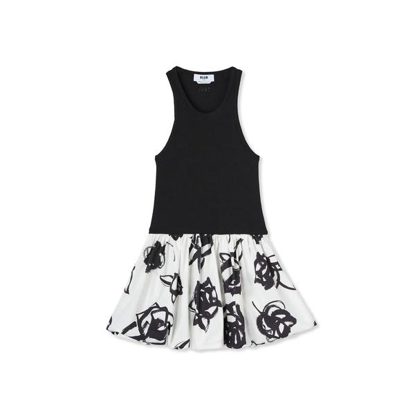 MSGM MSGM BRUSHED ROSES ワンピース