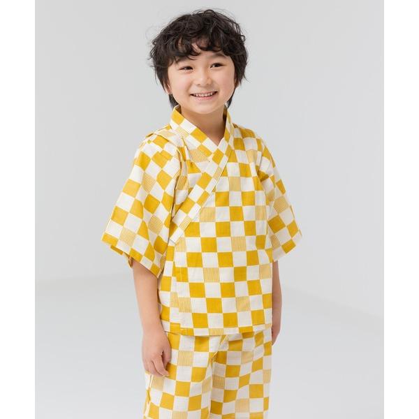浴衣 綿100％ 甚平 上下セット キッズ 子供 男の子