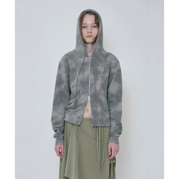 パーカー RUST DOUBLE ZIP HOODIE レディース