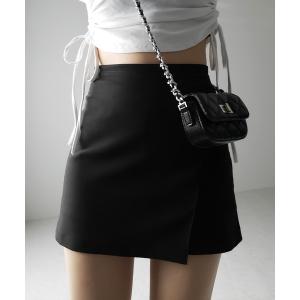 スカート 「 インパン裏地付 」ハイウエストレイ...の商品画像