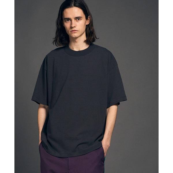 tシャツ 「UNISEX」Cotton Cupro Prime-Over Mock Neck T-S...
