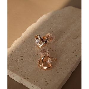 LA VORAGINE（ラ ヴォラジネ） イヤリング 二重イヤリング レディース