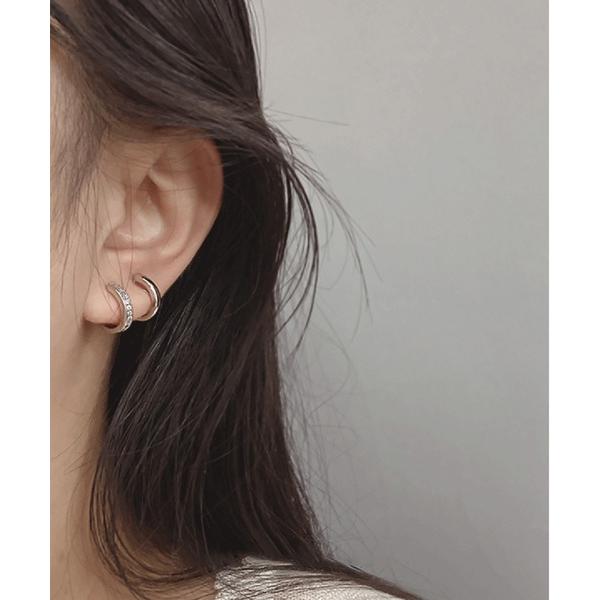 イヤリング アレルギー対応ジルコンイヤリング レディース