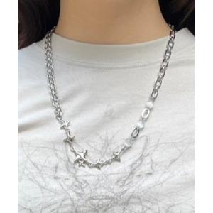 ネックレス メンズ ストリートファッション XU エックスユー galaxy chain necklace チェーンネックレス スターネックレス シル｜zozo