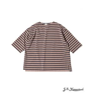 tシャツ Tシャツ メンズ 「J.S.Homestead」PIGMENT BORDER BOATNECK TEE｜zozo