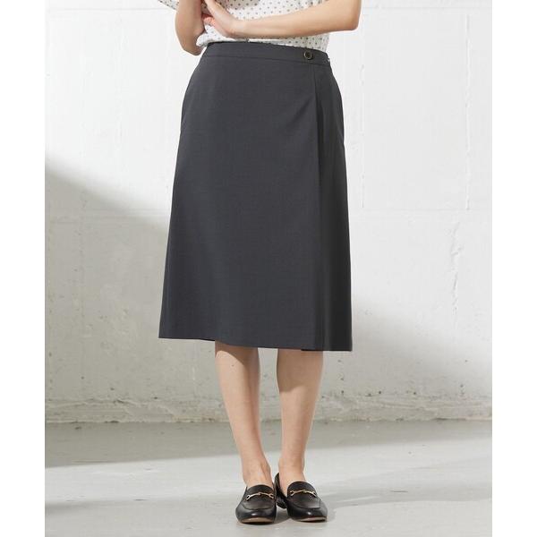 スカート 「セットアップ対応・洗える」DRYウーステッド スカート