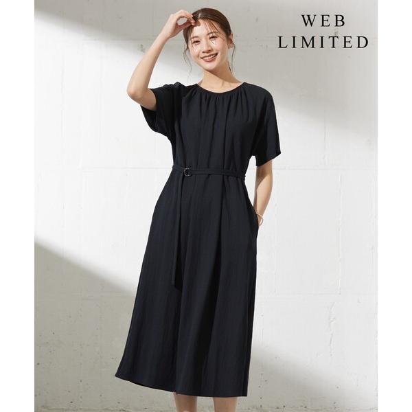 ワンピース 「WEB限定・洗える」ナチュラルスムース ワンピース