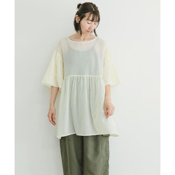 ブラウス シャツ シアーティアードブラウス レディース