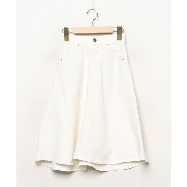 「Lee」 デニムスカート X-SMALL ホワイト レディース