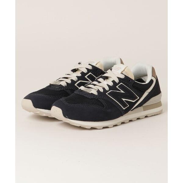 「New Balance」 ローカットスニーカー 24.0cm ネイビー レディース