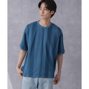 tシャツ Tシャツ メンズ ストライプジャガードTシャツ 半袖｜ZOZOTOWN Yahoo!店