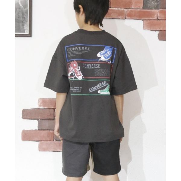 tシャツ CONVERSE/コンバース　キッズ　USAコットンスニーカーイラストバックプリントＴ キ...