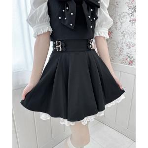 スカート レディース 裾レースウエストＷバックルスカート｜ZOZOTOWN Yahoo!店