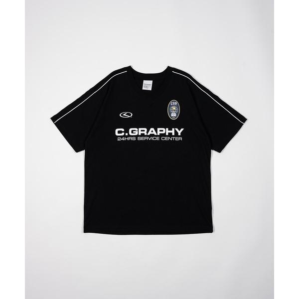 tシャツ 「日本限定商品」 24H TRACK OVER FIT V-NECK Tee メンズ レデ...