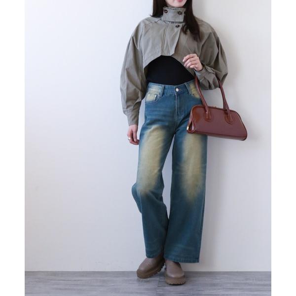 ジーンズ デニム デニムパンツ ローライズ ワイドデニムパンツ レディース