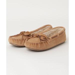 「Minnetonka」 モカシンシューズ 8 ベージュ レディース