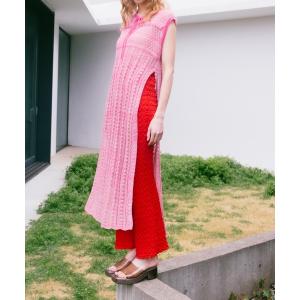 ワンピース レディース Bi-color Sheer Knit Dress｜ZOZOTOWN Yahoo!店