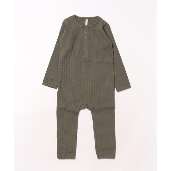 ベビー /Quincy Mae/RIBBED BABY JUMPSUIT || FOREST