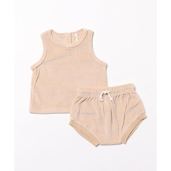 ベビー キッズ Quincy MaeTERRY TANK + SHORT SET | BLUSH