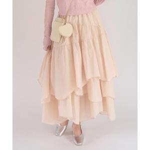 スカート レディース cotton random tiered skirt
