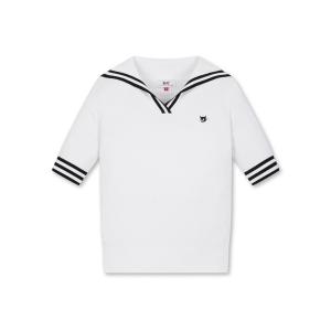 tシャツ WOMENS リブ付き半袖セーラーTシャツ レディース