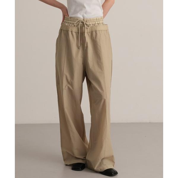 パンツ ダブルウエスト シアーイージーパンツ レディース