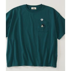 tシャツ Tシャツ レディース 「Disney/ディズニー」アートワークデザイン ワイド 半袖ポケットTシャツ｜zozo