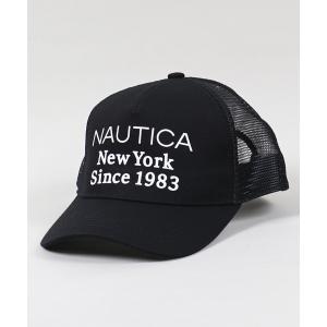 帽子 キャップ メンズ 「NAUTICA / ノーティカ」ロゴプリント メッシュキャップ