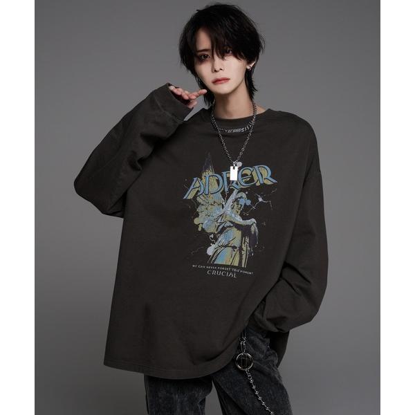 「ADRER」 長袖Tシャツ LARGE グレー メンズ