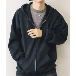 「GILDAN」 ジップアップパーカー X-LARGE ブラック メンズ｜zozo