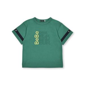 キッズ tシャツ Tシャツ エンボス加工ロゴ天竺BIG半袖Tシャツ (90~160cm)の商品画像