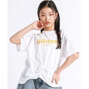 キッズ tシャツ Tシャツ ラメ発泡プリントドロストTシャツ (130~160cm)の商品画像