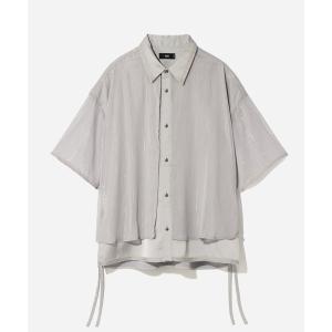 シャツ ブラウス メンズ 「SET UP対応」シアーレイヤードシャツSS(HARE)｜ZOZOTOWN Yahoo!店