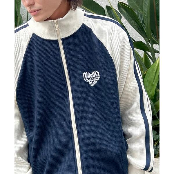 ブルゾン アウター 「STAYGOLD」ハートロゴ ワッフルトラックジャケット / Heart Lo...